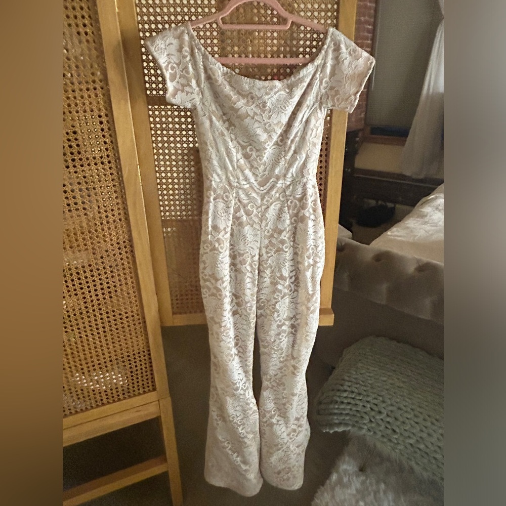 Custom bridal jumpsuit